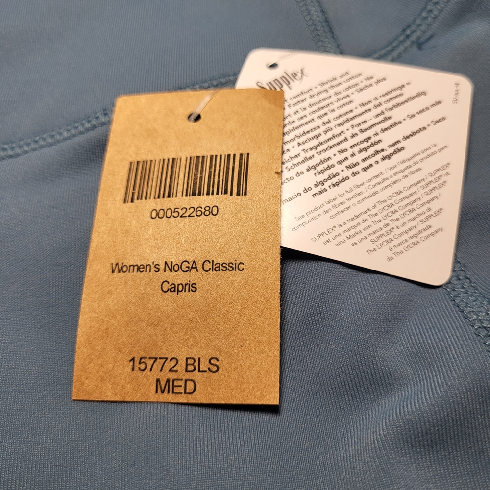 DULUTH NoGA Capris Teal New With Tags Size Medium - Picture 2 of 10